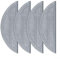 FACAIIO Mop Cloth Replacement Cleaning Pads Microfiber Mop Pad For Roborock Q10 S5/ Q10 S5+/ Q10 VF/ Q10 VF+/ Q10V/ Q10V+ Robot Vacuums(4 PACK)