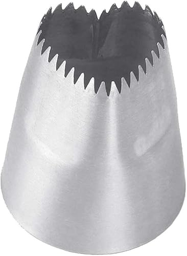 Silver Stainless Steel Heart-Shaped Cake Icing Piping Decorator Dessert Mold Shaping Piping Tips Nozzles Mold Cake for Piping Flowers Icing Pastry Frosting Nozzles Large Set Icing and Piping Tips