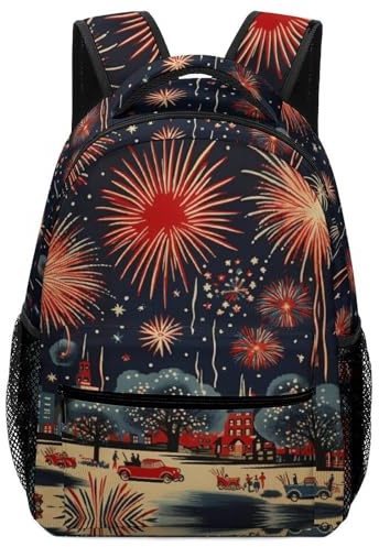 XKASKDFKE Haltbar Feuerwerk Kinderrucksack Explosive Kunst - Doppelt Genähte Nähte & Strapazierfähige Reißverschlüsse