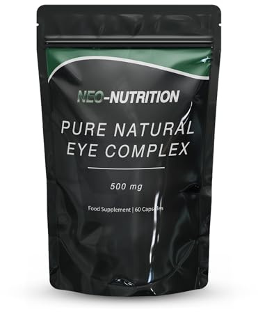 Pure Eye Complex 60 Capsules - Lutein, Zeaxanthin, VIT A, Bilberry, & VIT B – Super Mix – UK Manufactured