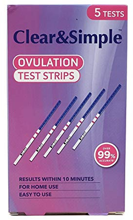 Clear and Simple Ovulation Test Strips - Pack of 5 Strips