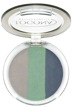 LOGONA Naturkosmetik Eyeshadow Trio No. 04 Ocean, Natural Make-up, Lidschatten, abgestimmte Farben, für einen Tages-oder Abendlook, mit Anti-Aging-Wirkung, Bio-Extrakte, 4 g