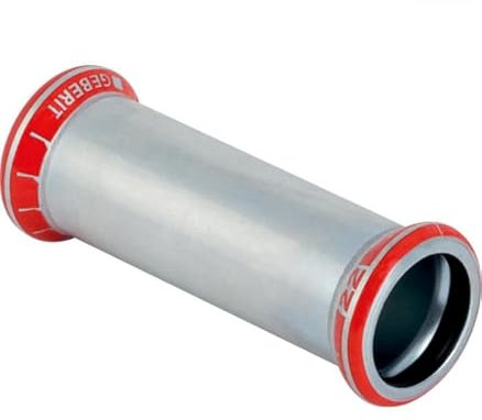 Geberit Mapress C-Stahl Schiebemuffe d 28 verzinkt 22105