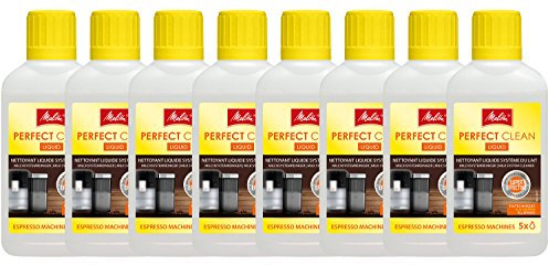 Melitta Perfect Clean Lait Nettoyant pour système,8 x 250 ml