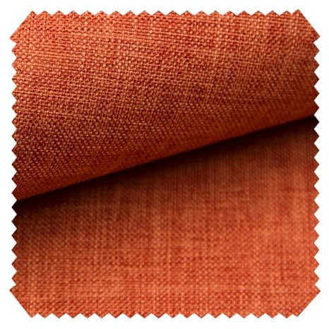 novely® LUSO | Feiner Stoff Polsterstoff Bezugsstoff Möbelstoff | Meterware | 1 lfm (10 Orange)