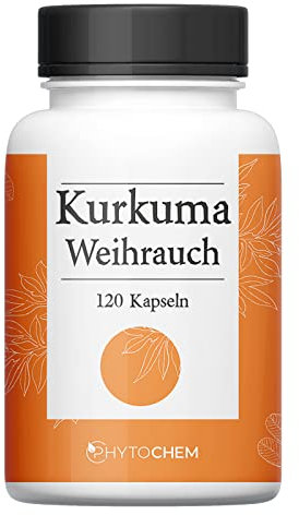 KURKUMA und WEIHRAUCH | hochkonzentriere Extrakt | 120 Kapseln | Premium Qualität aus Deutschland