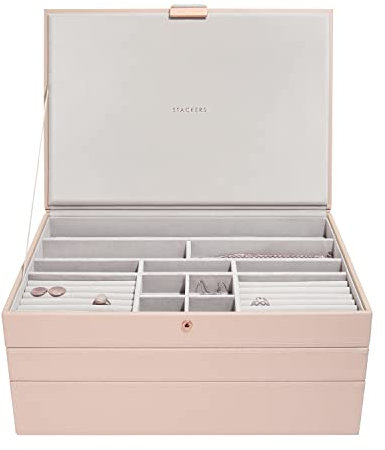 Stackers Boîte à bijoux géant en rose pâle