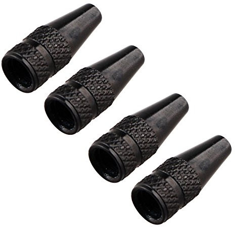 Futheda 4 schwarz Fahrrad Felge Reifen Stem Air Ventilkappen Staub, Hohe Aluminium Reifendruck Ventilkappen Fahrrad-Zubehör