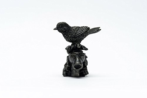 Plant Pot Feet - Bronze Great Tit On Tap (Set of 3)
