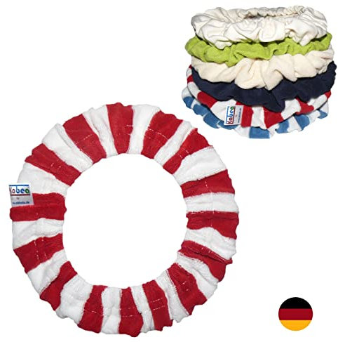 Kabea Universal Bio Töpfchenbezug für China -, Asia - und Windelfrei - Töpfchen (Frottee Rot-Weiß)