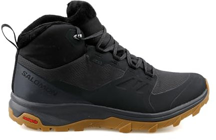 Salomon Outsnap Climasalomon™ Waterproof (wasserdicht) Herren Winterschuhe, Schwarz (Black/Ebony/Gum1a), 44 EU