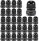 Gebildet Cable Gland, PG13.5 Plastic IP68 Waterproof Adjustable 6.0-12mm Cable Gland Joint with Gaskets, M20x1.5 Wire Connector, Wire Protector (Pack of 30, Black)