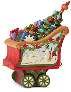 Enesco Jim Shore Heartwood Creek Weihnachtszug Kohleauto-Figur, 14 cm, mehrfarbig