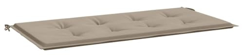 vidaXL Gartenbankauflage, Bankauflage Sitzkissen Outdoor, Polsterauflage Auflage für Gartenbank, Bankpolster Bankkissen, Taupe 100x50x4cm Oxford-Gewebe