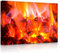 lightbox multicolor | LED Leinwandbild | Feuer und Glut | 80x60 cm | Fully Lighted