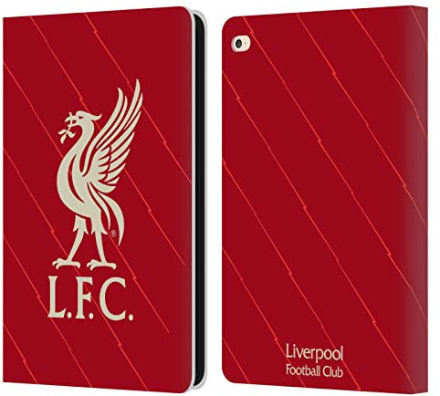 Head Case Designs Licenciado Oficialmente Liverpool Football Club Inicio 2021/22 Carcasa de Cuero Tipo Libro Compatible con Apple iPad Air 2 (2014)