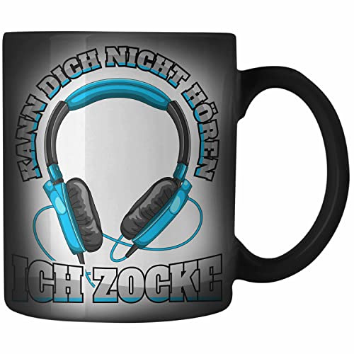 Trendation - Gamer Zaubertasse Geschenk Jungen Zocker Mitbringsel Männer Zaubertassen Zocken Gaming Geschenkideen PC Kinder Zubehör Spruch Lustig