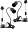 Clip Desk Lamp,2PCS Clip on Light,E27 Lamp Holder Clip on Bulb Holder, 220CM Lamp Cable with Switch and Plug,9MM Thickened 350MM Lengthened Flexible Gooseneck Clamp Lamp,for Home Office Basement