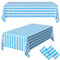 KEELYY 2 Pcs Oktoberfest Deko Oktoberfest Tischdecke, Tischdecke de Bayrisch Blau, Oktoberfest Tischdeko Bayernraute Partytischdecke für Bierzelten Bier Festival(130 * 220cm)
