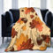 Flaushig Kuscheldecke 150x200cm Personalisierte Decke Herbst-Ahorn-Haselnuss Super Weiche Flanell Fleecedecke Warme Wohndecken für Erwachsene und Kinder als TV-Decken Sofadecke Wohndecke Couchdecke
