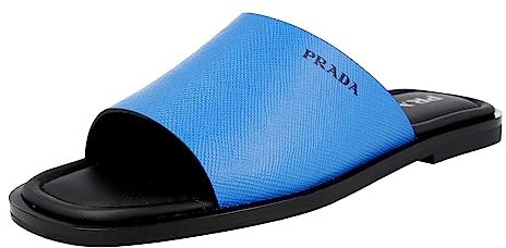 Prada Herren Blau Saffiano Leder Sandalen 2X3017 41.5 EU/UK 7.5
