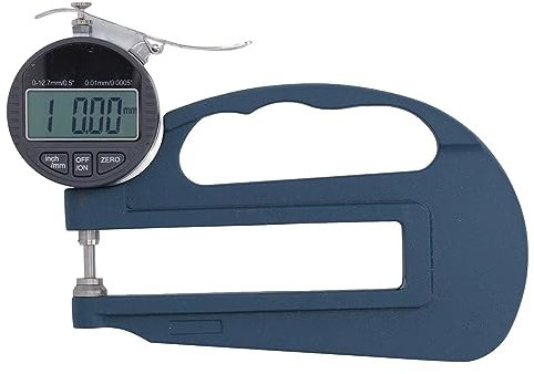 Spessimetro Digitale, Misuratore di Spessore Ad Alta Precisione, Portatile per Misurare la Pellicola in Pelle di Carta, Conversione Metrica in Pollici