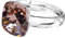 925 Sterling Silber 44 farben Ringe für Damen Verstellbarer mit Marken Kristalle, Glänzend Cubic Zirkonia Ring Fingerring Kommt in Schmuck Geschenk Box (Vintage Rose)