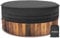 Copertura rotonda per vasca idromassaggio - 600D Oxford resistente agli strappi telo copertura piscina per vasca idromassaggio, resistente all'inverno resistente ai raggi UV (Φ190*30cm H, Nero)