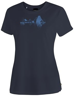 Maier Sports Tilia Pique W, Damen T-Shirt, Funktionsshirt mit Rundhals für Wandern und Freizeit, dryprotec Technologie, Atmungsaktiv
