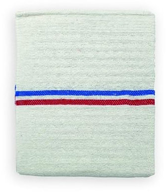 LNT France - Lot de 5 serpillières gaufrées Blanches FABRIQUÉE en France résistance exceptionnelle- 60x100 découpable en 60x50. Polyvalentes pour Laver, Nettoyer, essuyer, éponger Tous Types de Sol