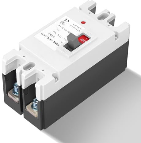 Disjoncteur DC 2p, Boîtier en Plastique, Interrupteur Solaire, 500v, 160a, adapté au Système de Réseau électrique de Panneaux Solaires