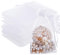 Lvefyti 200 Stück Organzasäckchen,Geschenk Schmuckbeutel,Kordelzug Hochzeitsbevorzugung Beutel,Kleine Säckchen zum Befüllen Süßigkeiten Festival Party Verpackung (Weiß, 10x15cm)