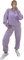 NY Deluxe Edition Einfarbiger Damen-Trainingsanzug, Rundhalsausschnitt, Sweatshirts, kariert, Jogginghose, Sportbekleidung, Flieder, 8-10