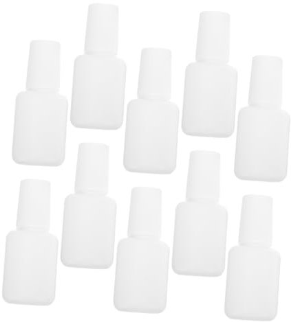 MAGICLULU 22pcs Empty Top Coat Nail Polish Bottles 10ml with Brush for Diy Nail Art and Salon Use