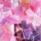 ILLUCKAI 1 kg rosa Buntglasreste, unregelmäßige Buntglasscheiben zum Basteln, Mosaikfliesen, Stücke für Mosaikherstellung, Projekte und Heimdekoration