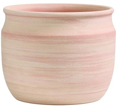 Olly & Rose Maceta grande de terracota, maceta de terracota de 23 cm