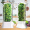 SUQ 2PCS Boîte De Conservation d'Herbes Pour Réfrigérateur, 27 * 13 CM, Récipient De Stockage d'Herbes Vanille Keep-Fresh Cup, Conservateur D'Herbes Fraîches, Garde Les Herbes Fraîches
