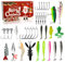 Angelköder Adventskalender Geschenk für Papa, Opa, Bruder, Weihnachten Angeln Blind Box 2024, 2024,24 Tage Überraschung Köder Countdown Tackle Set