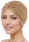 HPONEZJ Turban Damen Baumwolle Chemo Cap Kopfwickel Mütze Vorgebunden Knot Turbanhut Afrika Afro Muslim Beanie Headwraps Schlafhut Krebs Kappe Elastisch Kopftuch für Haarverlust Schlafen Khaki