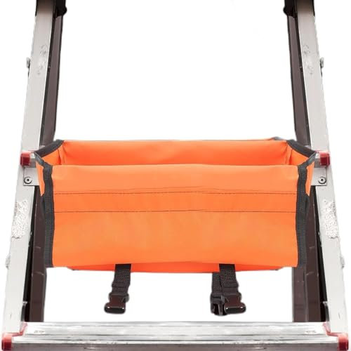 Sac à outils robuste pour homme, organisateur d'échelle d'efficacité au travail, grand plateau d'échelle