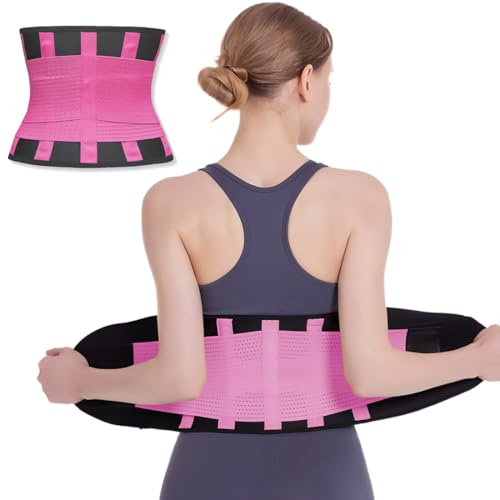 XYTAHDM Waist Trainer Damen, Bauchweggürtel Gürtel Verstellbarer Taille Cincher Taillenmieder für Fitnesstraining Damen Herren Figurformend Abnehmen Waisttrainer Taillenformer