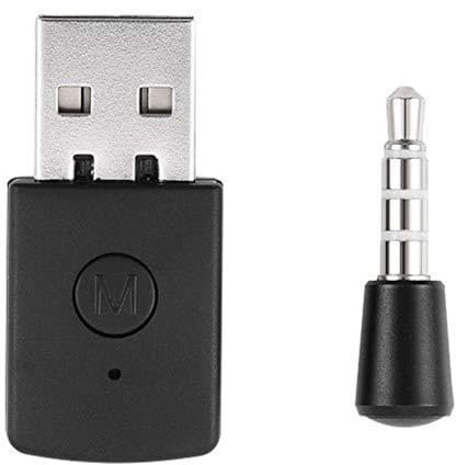 Wireless USB 5.0 Adapter with Low Latency Audio for Headphones - Plug & Play Compatible with PlayStation 4/5 (Black)