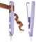 LOPHE Mini Fer à Lisser,Lisseur Boucleur Cheveux 2 en 1,Tension Universelle 110-220V - Chauffage express en 10 secondes, Adapté à tous types de cheveux, idéal pour la maison ou le salon,Violet
