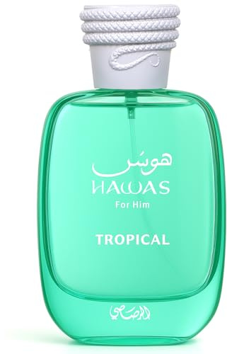 Rasasi Hawas Tropical - Fruity, Aromatic, Woody, Fresh - Eau de Parfum for Men, 100 ml
