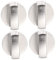 WOONEKY 4Piezas Perillas de Control de Estufa de Gas Reemplazo Perillas Inoxidable para Cocinas de Gas Interruptores Giratorios Accesorios para Horno y Estufa