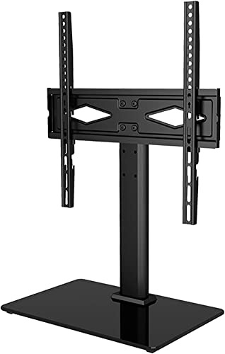 GHHVFEC Supporto Universale per TV da 32 a 55 Pollici, Ultra Sottile, Design da Tavolo Multifunzionale con Gestione dei Cavi, Piedini Antiscivolo, Supporta Fino a 99 libbre, Soluzione Perf