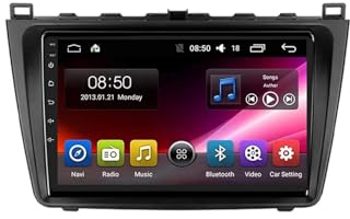 Car Stereo for Mazda 6 2007-2012 9 Inch Android 15 Multimedia-Player with Wireless Carplay Android Auto For, 8 core 4G+64G