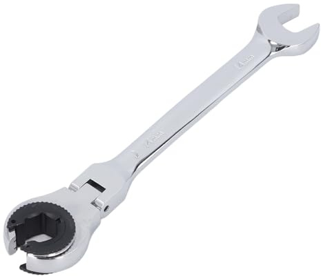 Ratsche mit 72 Zähnen, 14 Mm, 7,5 Zoll Maulschlüssel für Kraftstoffbremsleitungen – Starker CrV-Stahl – Praktisch für Kfz-Reparaturen