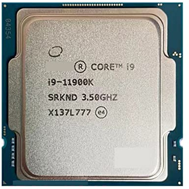 c I9-11900K Nouveau I9 11900K 3,5 GHz Processeur d'unité Centrale à Huit cœurs Seize Fils 16M 125W LGA 1200 mais Pas de Ventilateur