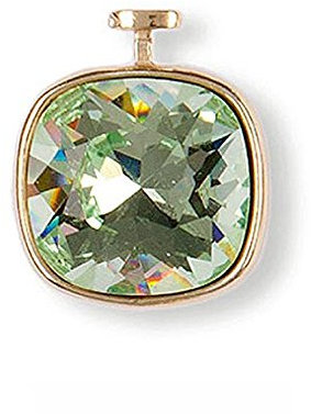 HEIDE HEINZENDORFF Einhaenger Paar geschliffener Kristall Gruener Amethyst
